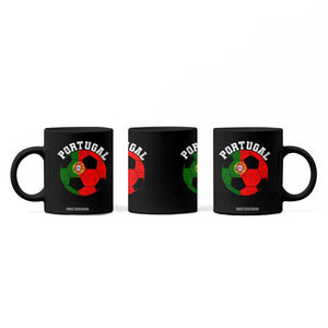 Portugal Soccer Coffee Mug Portuguese Flag Soccer Ball Futebol Football Fan TS10 Print Your Wear