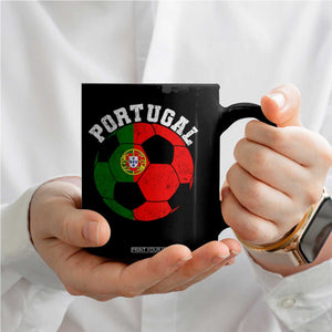 Portugal Soccer Coffee Mug Portuguese Flag Soccer Ball Futebol Football Fan TS10 Print Your Wear