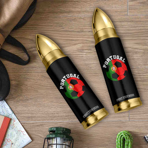Portugal Soccer Bullet Tumbler Portuguese Flag Soccer Ball Futebol Football Fan TS10 Print Your Wear