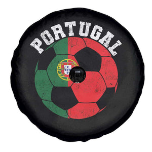 Portugal Soccer Spare Tire Cover Portuguese Flag Soccer Ball Futebol Football Fan TS10 Print Your Wear
