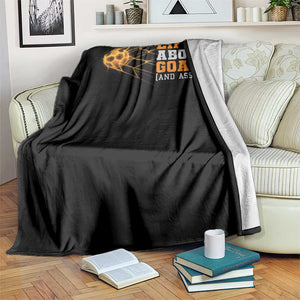 Funny Soccer Throw Blanket Life Is About Goals And Assists Youth Soccer TS10 Print Your Wear