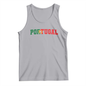 Vintage Portugal Tank Top Classic Portuguese Flag Retro Varsity Futebol TS10 Athletic Heather Print Your Wear