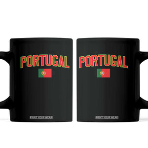 Portugal Coffee Mug Portuguese Flag Futebol Fan TS10 Black Print Your Wear
