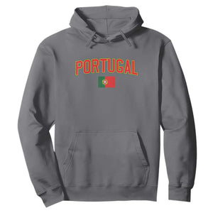 Portugal Hoodie Portuguese Flag Futebol Fan TS10 Charcoal Print Your Wear