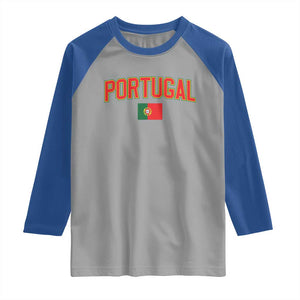 Portugal Raglan Shirt Portuguese Flag Futebol Fan TS10 Sport Gray Royal Print Your Wear