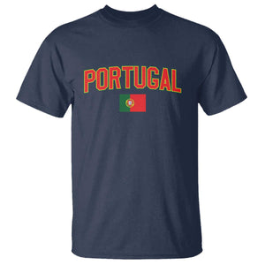 Portugal T Shirt Portuguese Flag Futebol Fan TS10 Navy Print Your Wear