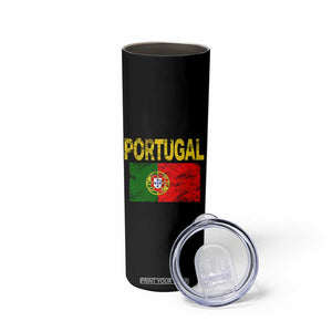 Portugal Flag Skinny Tumbler Retro Vintage Portuguese Flags Futebol TS10 Print Your Wear