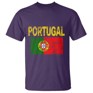 Portugal Flag T Shirt Retro Vintage Portuguese Flags Futebol TS10 Purple Print Your Wear