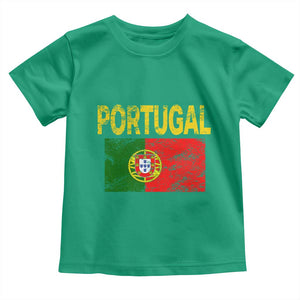 Portugal Flag Toddler T Shirt Retro Vintage Portuguese Flags Futebol TS10 Irish Green Print Your Wear