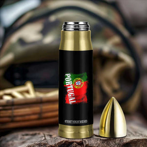 Portugal Flag Bullet Tumbler Retro Vintage Futebol Portuguese Flags TS10 Print Your Wear