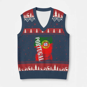 Portugal Flag V-Neck Knit Sweater Vest Retro Vintage Futebol Portuguese Flags TS10 Navy Red Print Your Wear