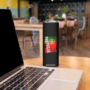 Portugal Flag Skinny Tumbler Retro Vintage Futebol Portuguese Flags TS10 Print Your Wear
