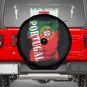 Portugal Flag Spare Tire Cover Retro Vintage Futebol Portuguese Flags TS10 Black Print Your Wear