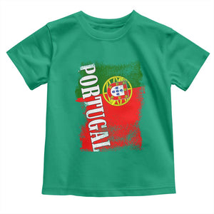 Portugal Flag Toddler T Shirt Retro Vintage Futebol Portuguese Flags TS10 Irish Green Print Your Wear