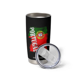 Portugal Flag Tumbler Cup Retro Vintage Futebol Portuguese Flags TS10 Print Your Wear