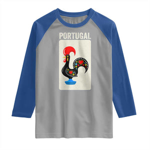 Portuguese Rooster Raglan Shirt Galo de Barcelos Portugal Roots Pride Heritage Gift TS10 Sport Gray Royal Print Your Wear