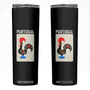 Portuguese Rooster Skinny Tumbler Galo de Barcelos Portugal Roots Pride Heritage Gift TS10 Black Print Your Wear