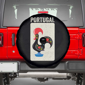 Portuguese Rooster Spare Tire Cover Galo de Barcelos Portugal Roots Pride Heritage Gift TS10 Black Print Your Wear