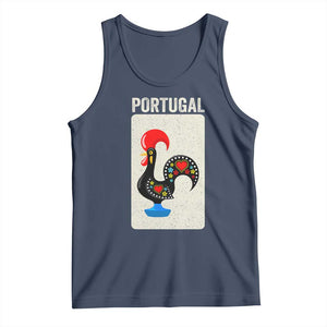 Portuguese Rooster Tank Top Galo de Barcelos Portugal Roots Pride Heritage Gift TS10 Navy Print Your Wear