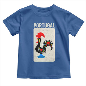Portuguese Rooster Toddler T Shirt Galo de Barcelos Portugal Roots Pride Heritage Gift TS10 Royal Blue Print Your Wear
