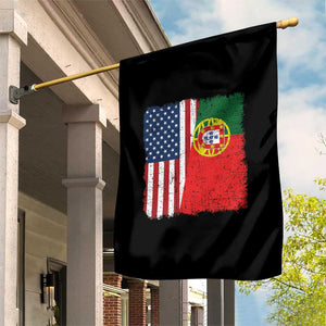 Portuguese American Flag Garden Flag Retro Vintage USA Portugal Roots Heritage Pride TS10 Print Your Wear