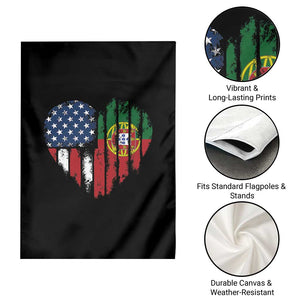 Half Portuguese American Flag Garden Flag Portugal Roots USA Flag Immigrant Gifts TS10 Print Your Wear
