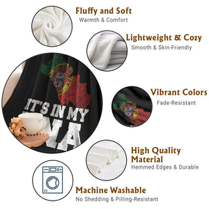 Its in My DNA Portugal Throw Blanket Portuguese Flag Portugal Boy Girl Gift TS10 Print Your Wear