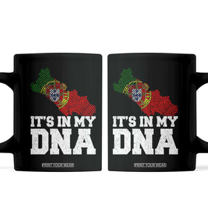 Its in My DNA Portugal Coffee Mug Portuguese Flag Portugal Boy Girl Gift TS10 Black Print Your Wear