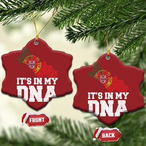 Its in My DNA Portugal Christmas Ornament Portuguese Flag Portugal Boy Girl Gift TS10 Snow Flake Red Print Your Wear