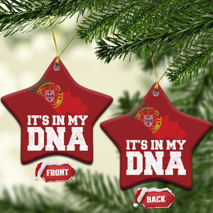 Its in My DNA Portugal Christmas Ornament Portuguese Flag Portugal Boy Girl Gift TS10 Star Red Print Your Wear