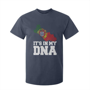 Its in My DNA Portugal T Shirt For Kid Portuguese Flag Portugal Boy Girl Gift TS10 Navy Print Your Wear