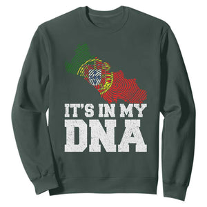 Its in My DNA Portugal Sweatshirt Portuguese Flag Portugal Boy Girl Gift TS10 Dark Forest Green Print Your Wear