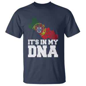 Its in My DNA Portugal T Shirt Portuguese Flag Portugal Boy Girl Gift TS10 Navy Print Your Wear