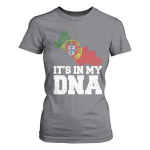 Its in My DNA Portugal T Shirt For Women Portuguese Flag Portugal Boy Girl Gift TS10 Charcoal Print Your Wear