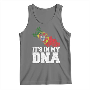 Its in My DNA Portugal Tank Top Portuguese Flag Portugal Boy Girl Gift TS10 Black Heather Print Your Wear
