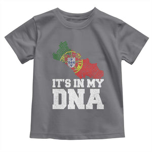 Its in My DNA Portugal Toddler T Shirt Portuguese Flag Portugal Boy Girl Gift TS10 Charcoal Print Your Wear