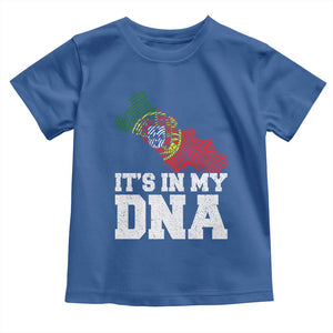 Its in My DNA Portugal Toddler T Shirt Portuguese Flag Portugal Boy Girl Gift TS10 Royal Blue Print Your Wear