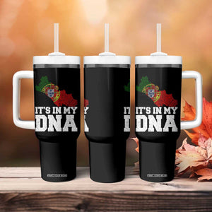 Its in My DNA Portugal Tumbler With Handle Portuguese Flag Portugal Boy Girl Gift TS10 Print Your Wear