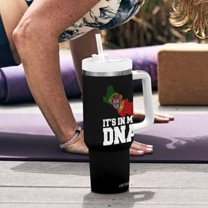 Its in My DNA Portugal Tumbler With Handle Portuguese Flag Portugal Boy Girl Gift TS10 Print Your Wear