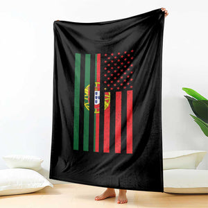 Portuguese Flag Throw Blanket Vintage USA Flag Portugal Pride Gifts TS10 Print Your Wear