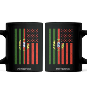 Portuguese Flag Coffee Mug Vintage USA Flag Portugal Pride Gifts TS10 Black Print Your Wear