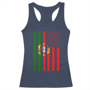 Portuguese Flag Racerback Tank Top Vintage USA Flag Portugal Pride Gifts TS10 Navy Print Your Wear