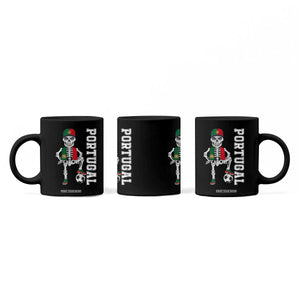 Portugal Soccer Coffee Mug Skeleton Portuguese Flag Futebol Football Player TS10 Print Your Wear