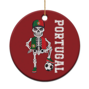 Portugal Soccer Christmas Ornament Skeleton Portuguese Flag Futebol Football Player TS10 Print Your Wear