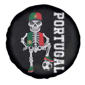Portugal Soccer Spare Tire Cover Skeleton Portuguese Flag Futebol Football Player TS10 Print Your Wear