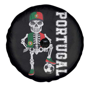 Portugal Soccer Spare Tire Cover Skeleton Portuguese Flag Futebol Football Player TS10 Print Your Wear