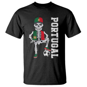 Portugal Soccer T Shirt Skeleton Portuguese Flag Futebol Football Player TS10 Black Print Your Wear