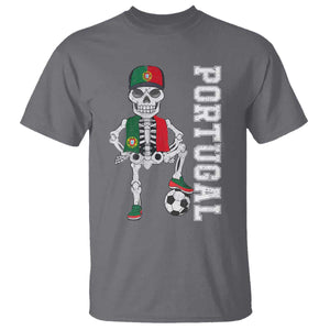 Portugal Soccer T Shirt Skeleton Portuguese Flag Futebol Football Player TS10 Charcoal Print Your Wear