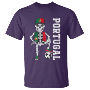 Portugal Soccer T Shirt Skeleton Portuguese Flag Futebol Football Player TS10 Purple Print Your Wear