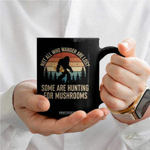Bigfoot Mushroom Lovers Coffee Mug Retro Sasquatch Fungi Morel Mushroom